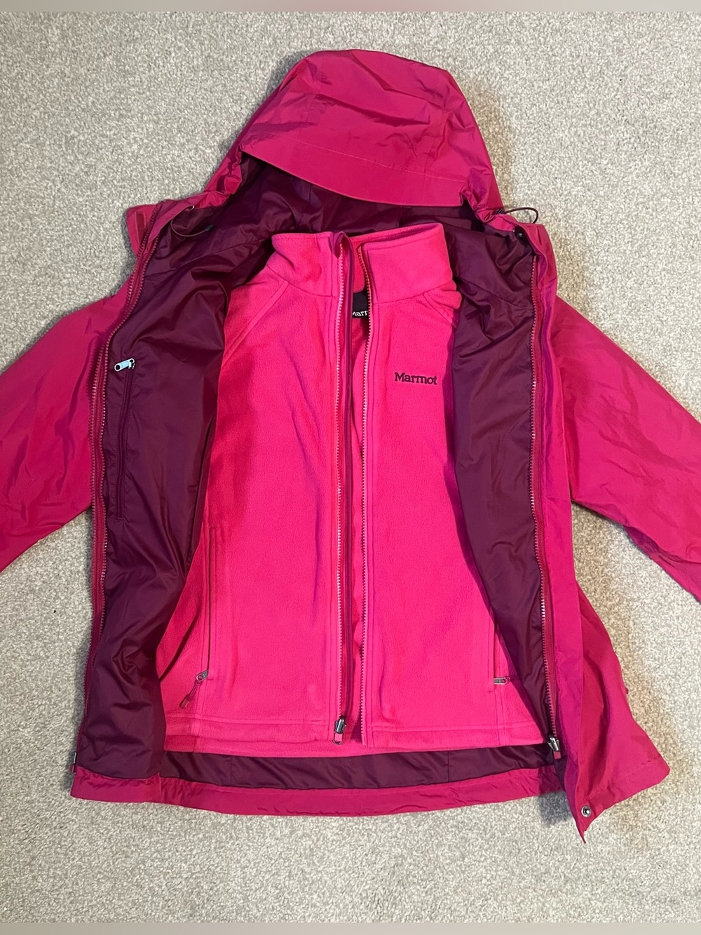 Marmot Women's Pink Hooded Jacket